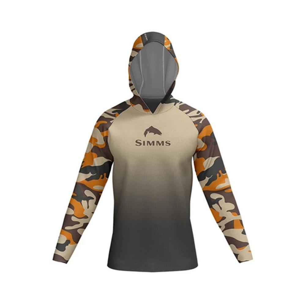 SIMMS Camouflage Fishing Suit Outdoor Sunscreen Suit Summer Long-sleeved T-shirt Quick-drying Breathable Fishing Suit Luya Equipment