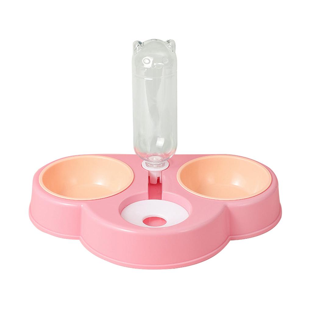 Dog Bowl Raised Cats Food Bowls with Detachable Stand 3 in 1 Pet Automatic Feeder with Water Fountain Multi Color