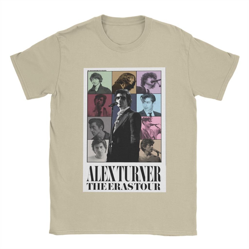 Funny Alex Turner Arctic Monkeys Rock Band  T-Shirts Men Crew Neck Pure Cotton T Shirt  Short Sleeve Tees New Arrival Tops