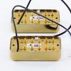 FLEOR Alnico II Electric Guitar Neck/Bridge Humbucker Pickup for FT Style Guitar, Chrome/Gold