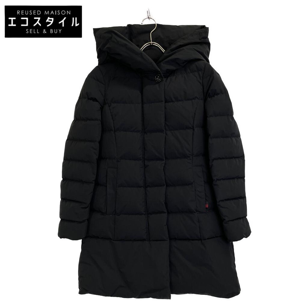 Woolrich UNITED ARROWS Special Order WWCPS2868 PUFFY PRESCOTT Hoodie Down Coat S blackUsed