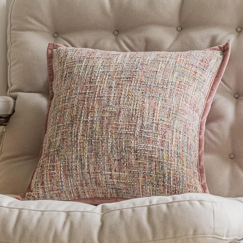 

Monet color light luxury color dot yarn throw pillow model room sales office sofa living room throw pillow premium cushion pillow 45x45 single pillowcase