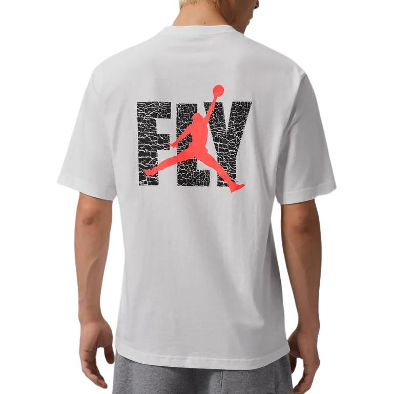 Jordan Printed Pattern Breathable Sports Knit Short Sleeve T-Shirt Men Tops IF3065-100