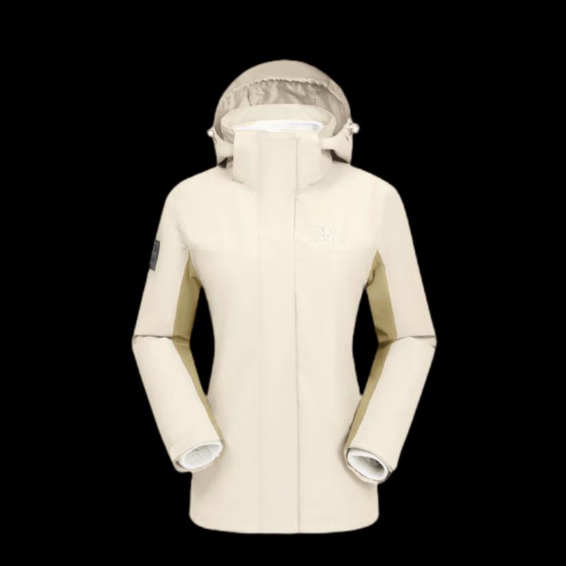 Женская демисезонная куртка 3-в-1 с флисовой подкладкой, цвет верблюжий M