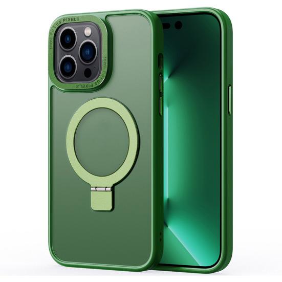 Integrated Magnetic Ring Phone Stand Holder Case Shockproof Ring Protection Case Camera Phone Cover Protector for