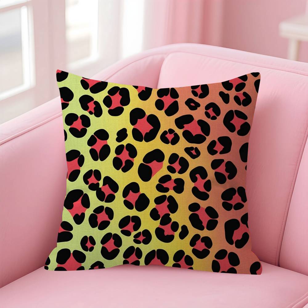 Fashion Leopard Personalized Pillow Dust Cover Bedroom Kids Party Decoration Pillowcase Birthday Children Gift
