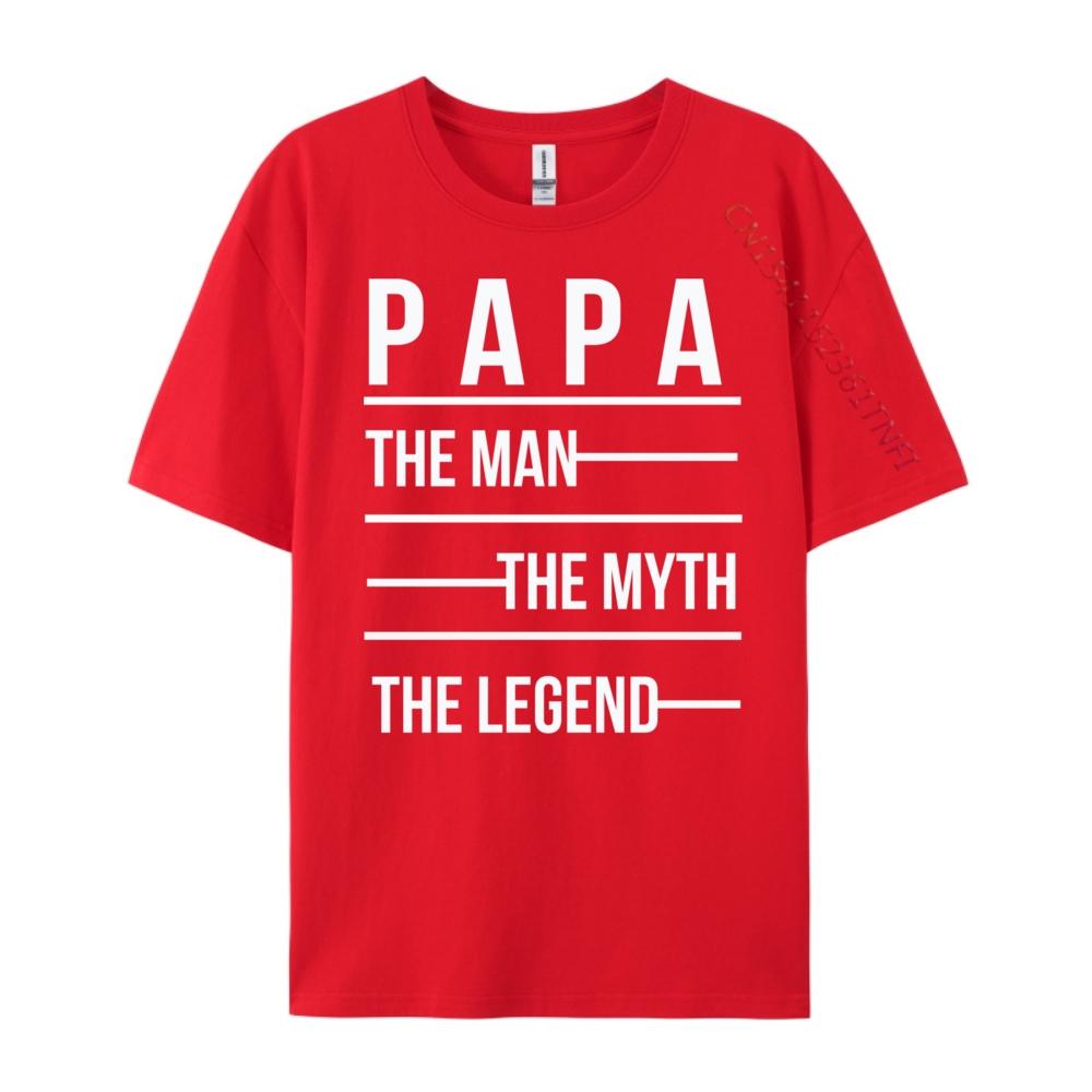 Papa Myth Legend Mens Shirts Graphic Tee Man Clothes Grahpic Tee Shirt T Shirts