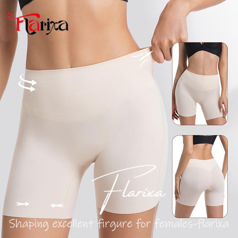 Dames Naadloze Anti-Schuur Shorts Panty Hoge Taille Buikcontrole Veiligheidsshorts Onder Jurk Shapewear