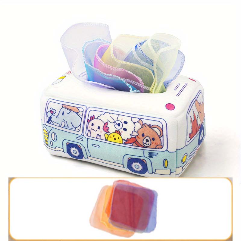 Childrens Finger Exercise Soothing Toy Baby Paper Drawer Toy Baby Cant Tear Paper Towel Box Paper Drawer Cloth Book