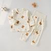 Baby Cotton Grade A Two Piece Pajamas Children Autumn Underwear Set Infant Home Wear Sleepwear