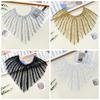 Polyester Sequins Lace Collar Sew On Neckline Patch Fashion Beaded Applique Apparel Decoration
