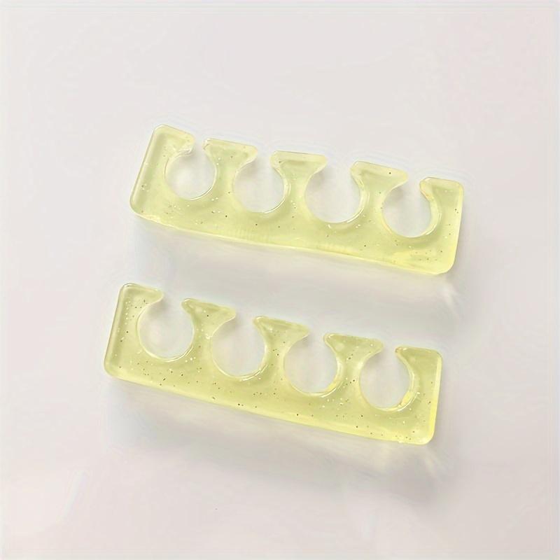 

Soft Silicone Finger & Toe Separator Nail Art Tool for Manicure and Pedicure Care жёлтый