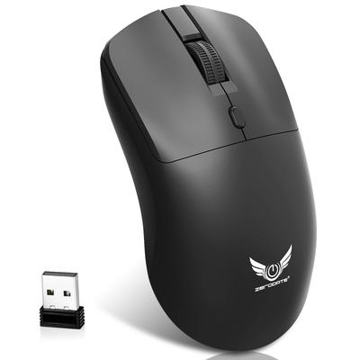 Wireless Lightweight 4 USB High Compatible with Mouse, 2.4G, 800/1200/1600 DPI, Three-Level, Battery-Powered, (56g), Power-Saving, Buttons, Receiver,