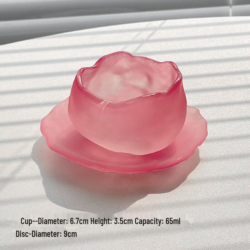 Nordic Irregular Glacier Glass Dessert Plate