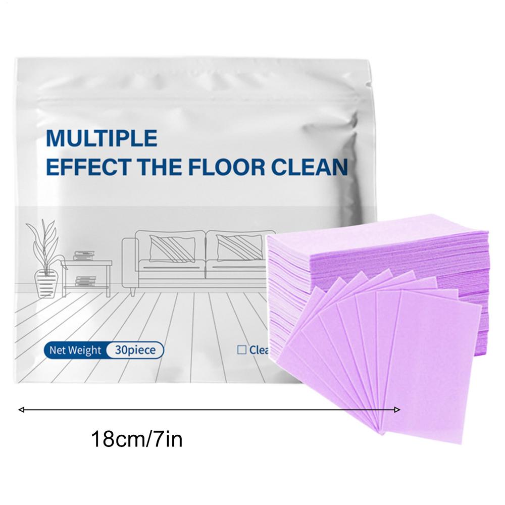 30Pc Floor Brightening Cleaning Tablets Multi-purpose Tile Cleaner Sheets Easy Dissolve Concentrated Floor Dirt Remover For Home