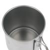 Titanium Steel Coffee Mug Cup With Foldable Handle Outdoor Camping Water Mug Tableware For Hot And Cold Beverages