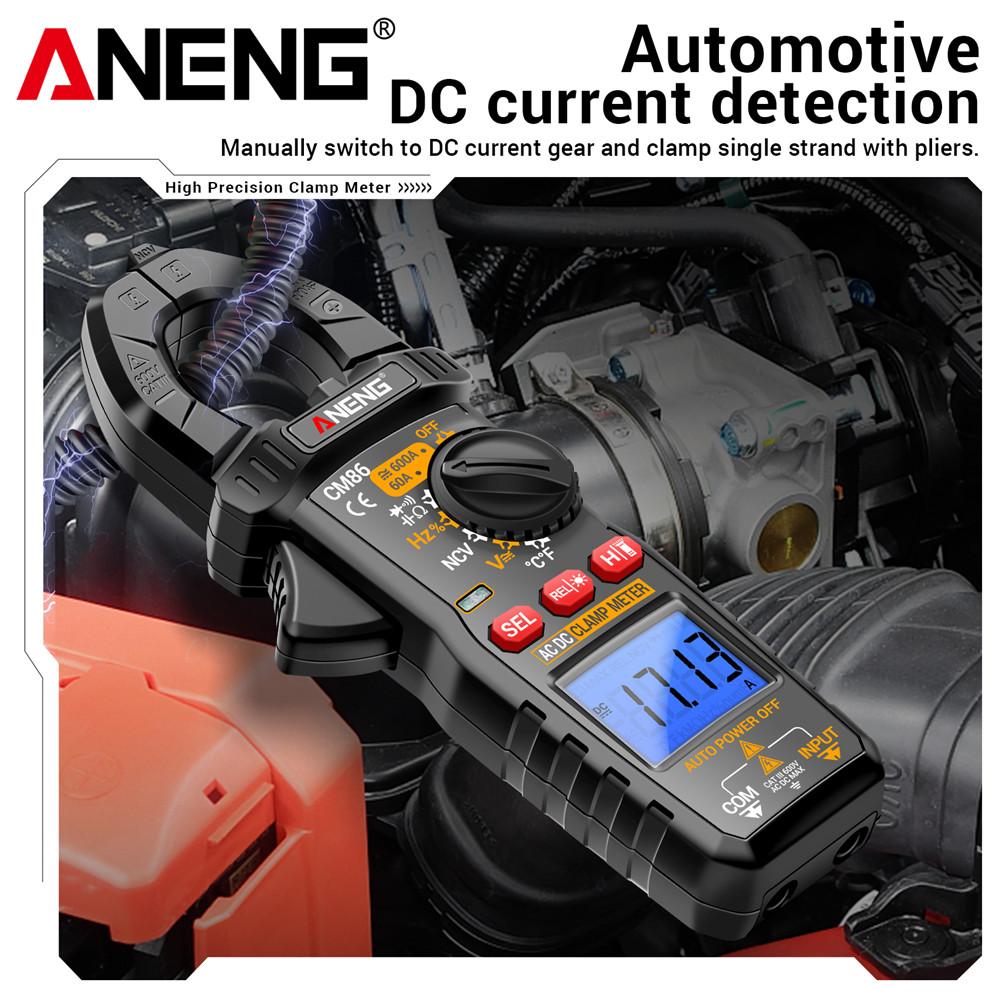 2026 Professional Multimeter Digital Clamp Meter 600A AC/DC Current Voltage Diode NCV Voltage Detection Electrician Tools ANENG CM86 & Digital Display