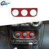 Air Conditioner Switch Decor Cover Trim For Jeep Wrangler JK 11-17 Red Carbon