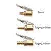 Car Accessories For Compressor Car Auto Brass 8mm Tyre Wheel Tire Air Chuck Inflator Pump Valve Clip Clamp Connector Adapter