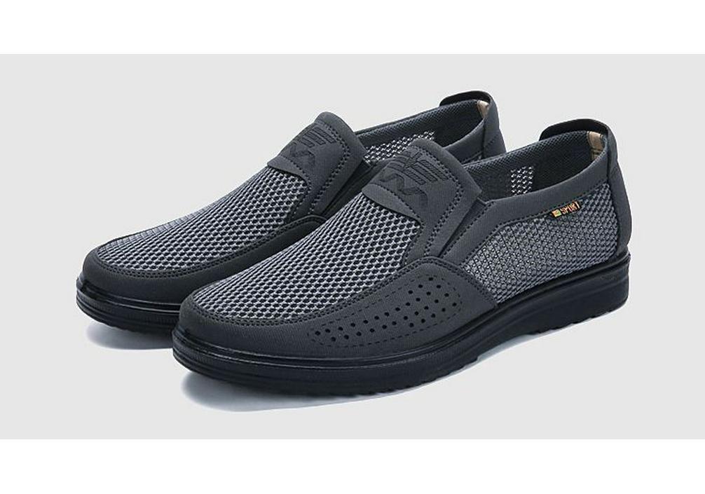 2025 Men's Summer Breathable Mesh Old Beijing Cloth Shoes with Polyurethane Soft Non-slip Sole