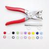 M-Modern-10 Colors Metal Sewing Buttons Hollow Solid Prong Press Studs Snap Fasteners For Clothes Bags