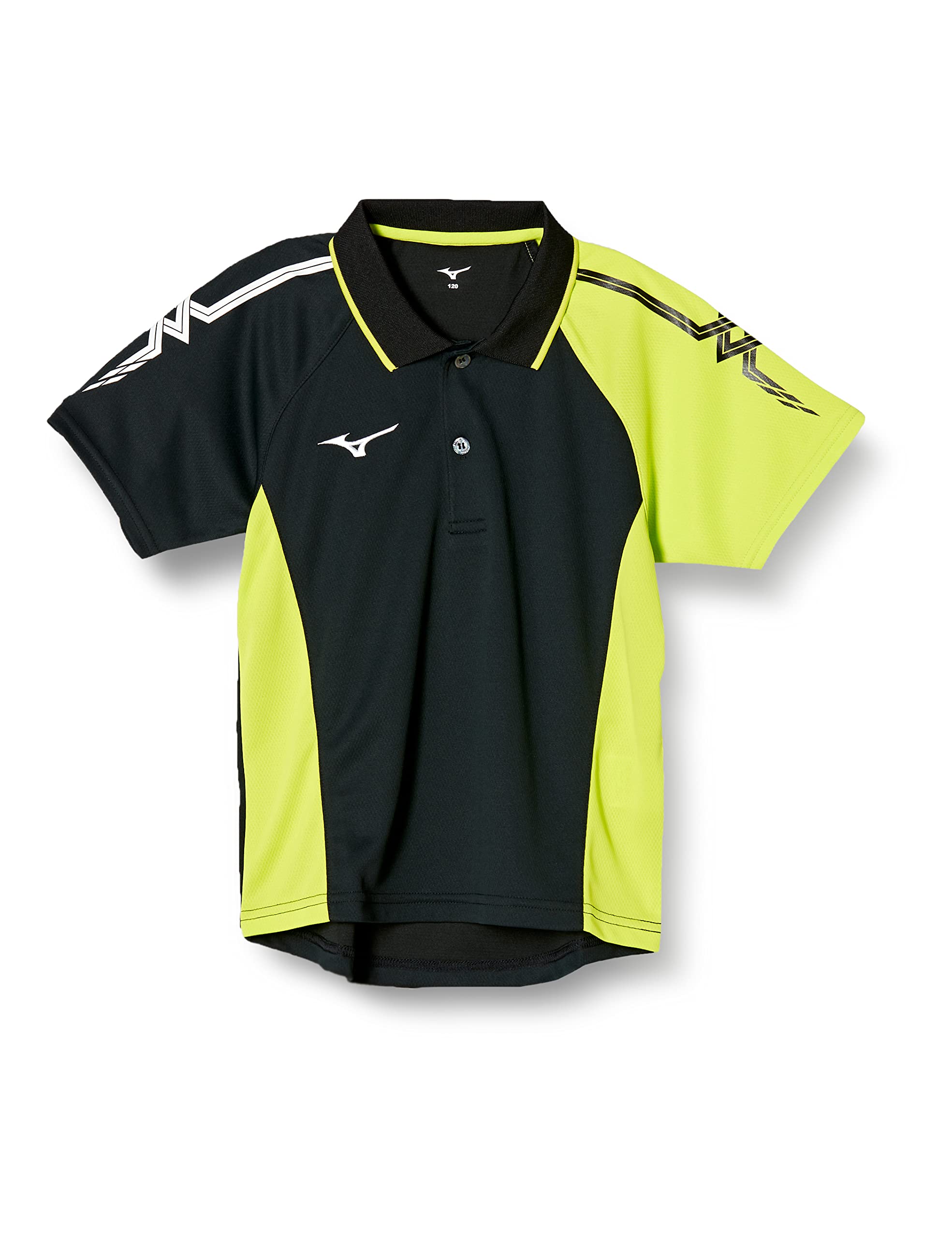 

Mizuno Game Size Size S Men s Shirt, Black/Lime Green, 62JA8015,