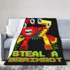 Bruh Secret 67 Six Seven 6-7 Funny Brainrot Steal a Brainrot Flannel Blanket  Funny Throw Blanket for Home Hotel Sofa Bedspread,