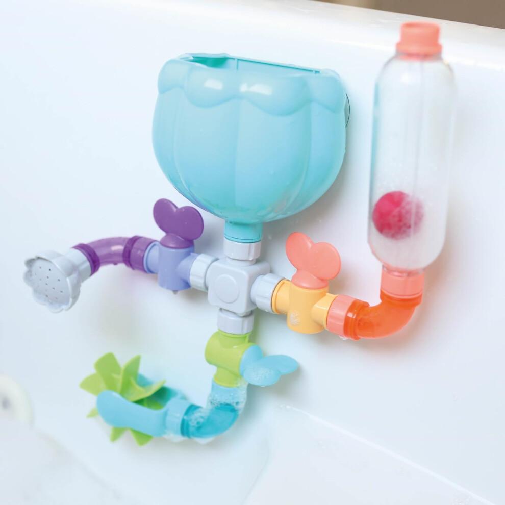Nuby Wacky Water Works Pipes Bath Toy, Multicolor, 3 Years +