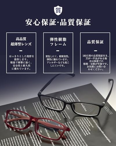 GO!GRM 1.5" Reading Glasses, Stylish and Lightweight, Men's Blue Light Blocking Glasses, Ultra-Thin Lenses, Single Focus, Square, TR90 Lenses, for Sen