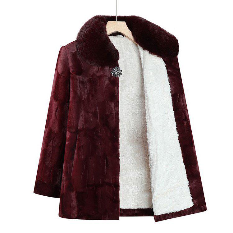 Women's Faux Mink Velvet Jacket: Versatile, Stylish Grandma-Inspired Autumn/Winter Top