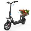 iScooter Electric Scooter I12 25KM/H 500W 7.5Ah 12 Inch Pneumatic Road Tire 30-35KM Range with Basket Escooters
