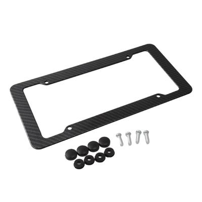 Black License Plate Frames Durable ABS Easy Installation Corrosion Resistant Car License Plate Frame