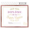 Les Trésors De Lily [A3450] - Mehrfarbiger Diplomrahmen „Super Copine“ - 25x20 cm