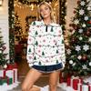 Women's Trendy Printed Half-Zip Sweatshirt, Lightweight Casual Pullover for Spring and Fall
