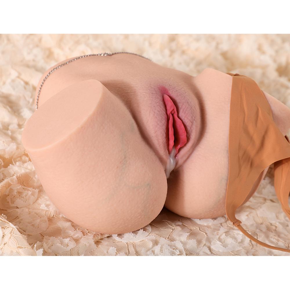 3.5KG Realistic Hip Masturbator for Men - 2 Hole Design (Deep Vagina & Tight Anal) with 3D Lifelike Pussy and Ass&Ultra-Realistic Sex Doll Hip