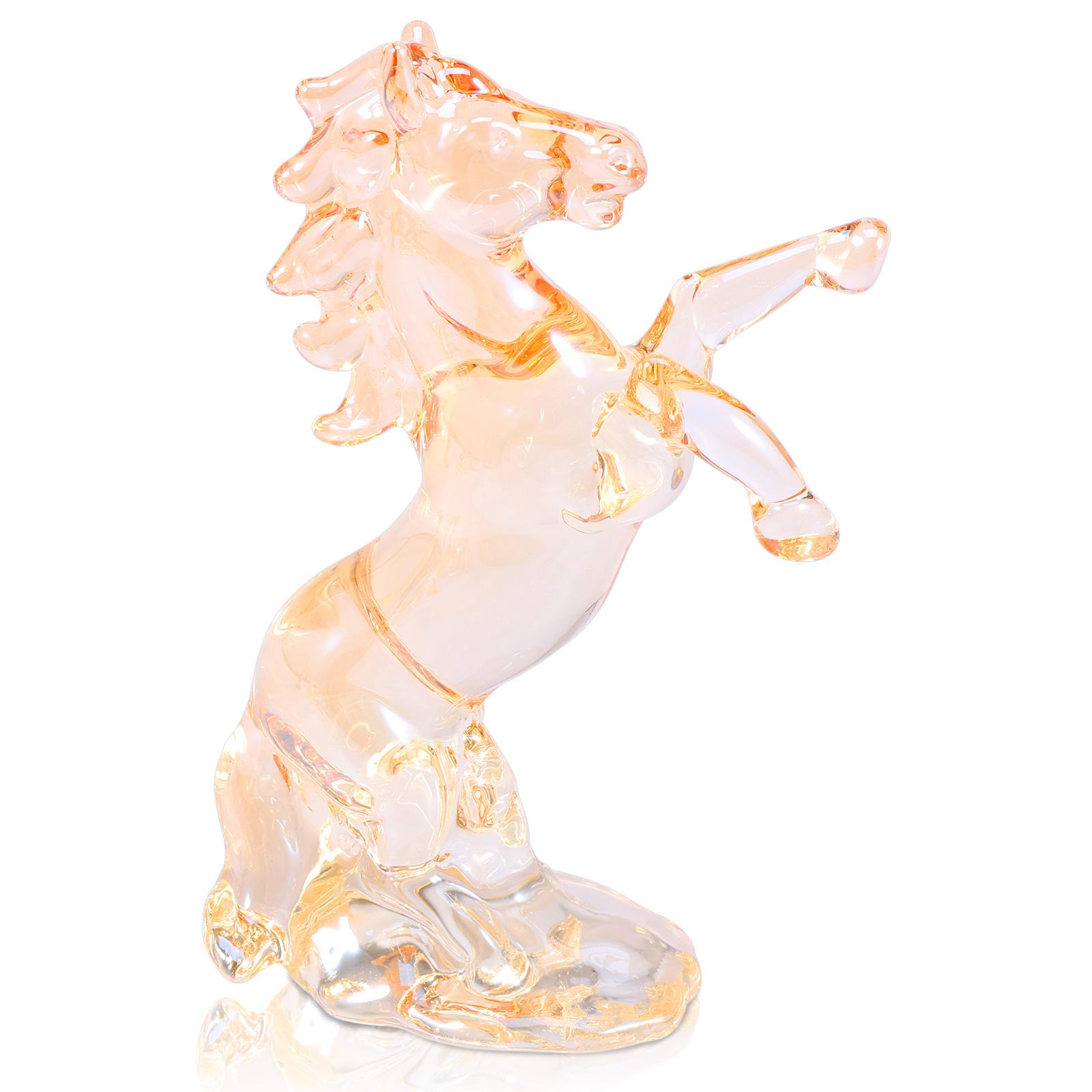 Crystal Horse Statue 2026 Crystal Figurine Present Collectible Figurine Imitation Crystal Horse Figurine for Office Home Decor шампанского