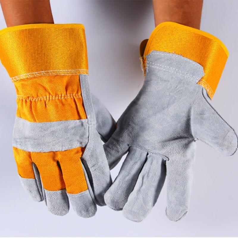 Soft Heat-Insulating Cowhide Welding Gloves