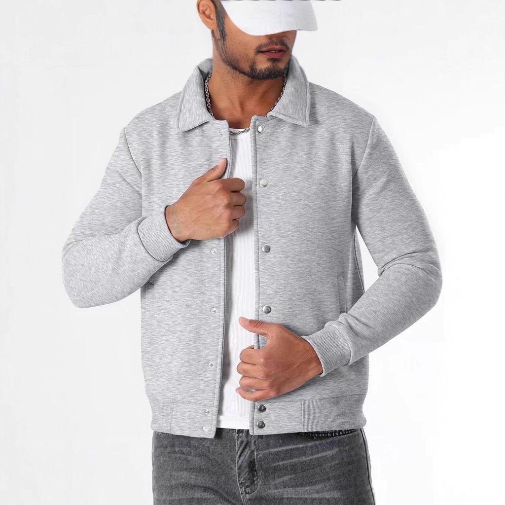2025 Herren Schwere Lapel Mehrknopf Mode Hoodie Jacke für Herbst/Winter