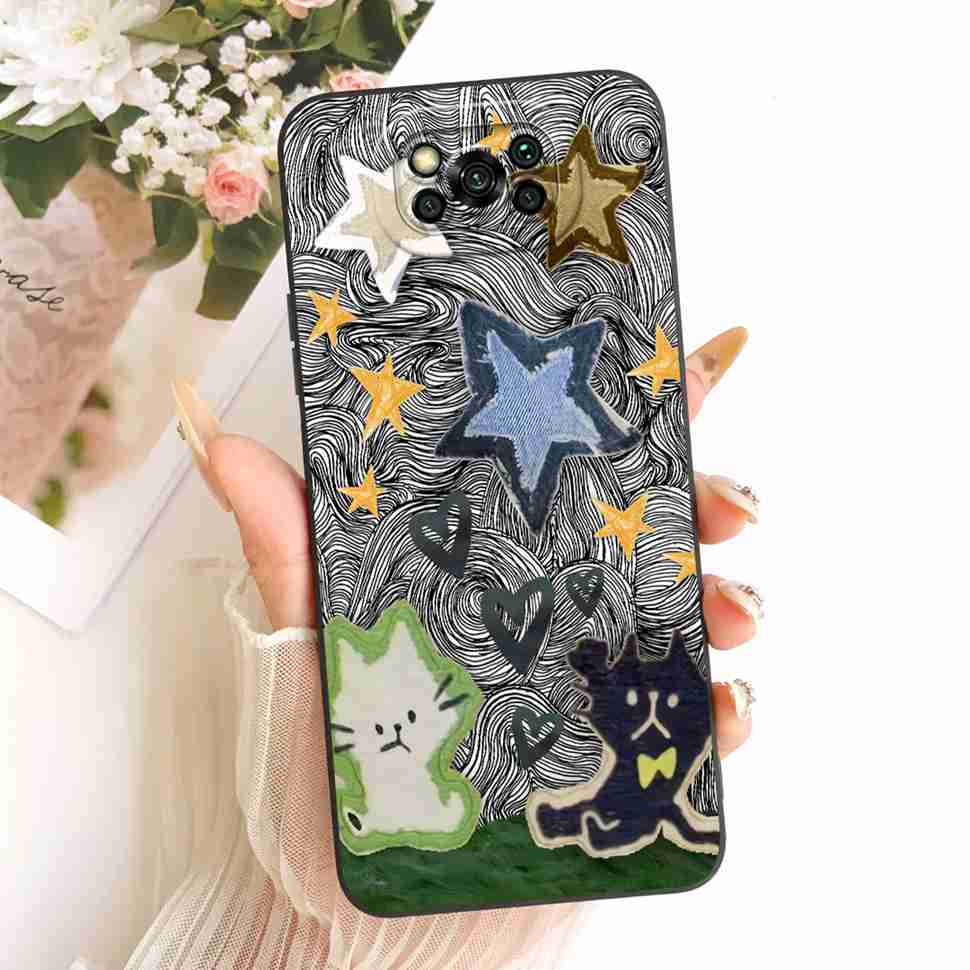 

For Xiaomi Poco X3 NFC Case PocoX3 Colorful Printed Cover Soft Silicone TPU For Xiaomi Poco X3 X 3 NFC Pro Cases Bumper Xiaomi POCO X3
