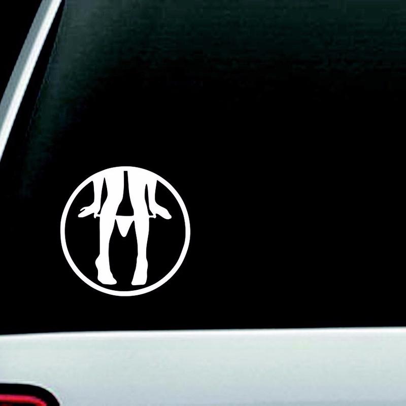 

3 шт. Матовая черная наклейка Panty Dropper Смешная виниловая наклейка на автомобиль Евро JDM Гоночное окно Турбо матово-белый