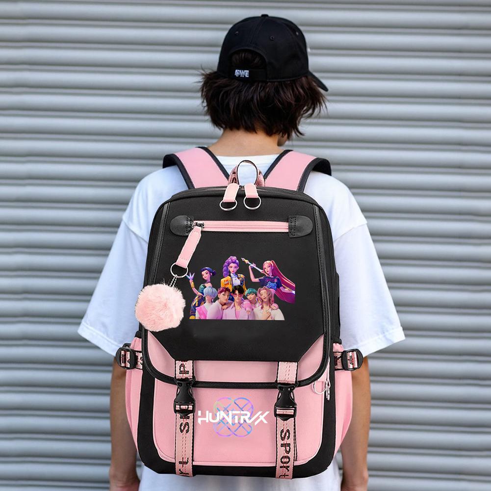 School Backpack for Students KPop Movie Daily Bagpack 2025 Hot Movie Print Backpacks for Girl Boy Laptop Usb Port Bag for Kids