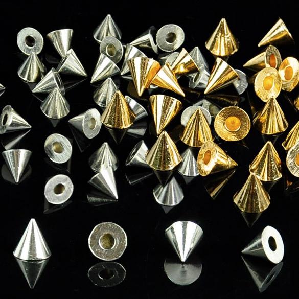 

200PCS Cool Metal Spike Studs Rivet Punk Bag Belt Leather Craft DIY