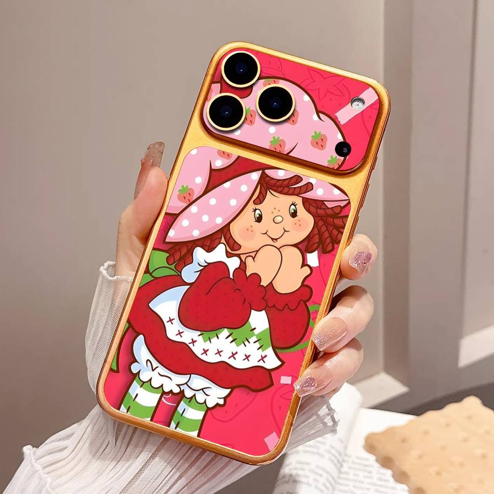 Animated S-Strawberry S-Shortcake For IPhone 17 Pro 17 Pro Max Rear Skin Wrap Decal Protective Sticker