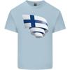 Curled Finland Flag Finnish Day Football Unisexs Light Cotton TShirt