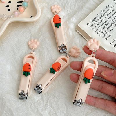 Karotten-Nagelknipser Student Zuhause Nagel Maniküre Messer Einzeln Tragbar Edelstahl Nagelknipser