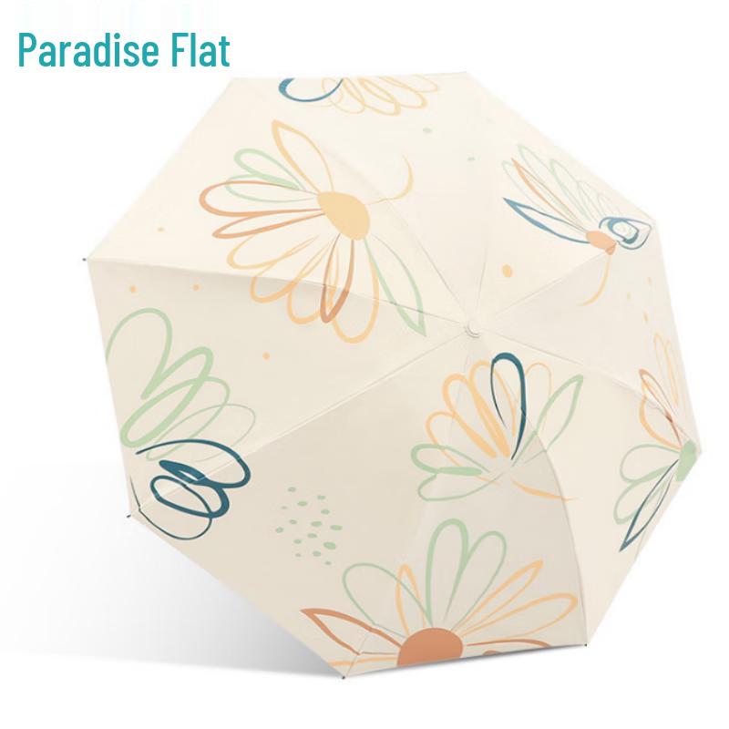 Paradise Floral Dream Triple-Fold Dual-Use Umbrella