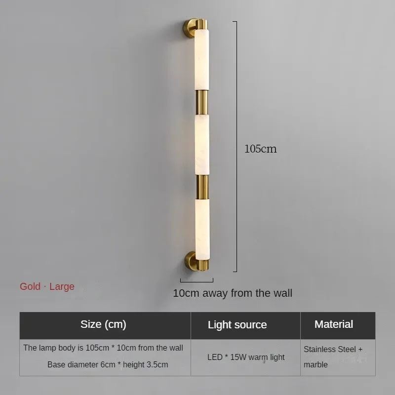Lamp Modern Luxury Bedroom Bedside Study Bathroom Mirror Front Lamps Villa Entrance Corridor Background Wall Lights