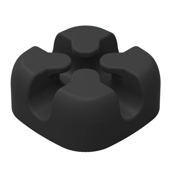 

Cable Winder Self-adhesive Desk Management Silicone Mobile Phone Data Wire Cord Holder for Office чёрный