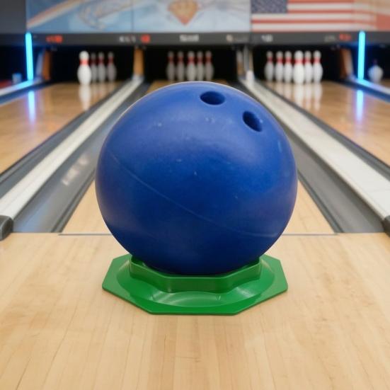 Bowling Ball Sanding Pad Holder, Universal Bowling Ball Base for Precision Surface Maintenance, Bowling Cleaning Polishing Display Stand, Bowling