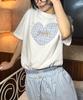 Miseutigmun Stubborn Heart Patch T-Shirt (White)
